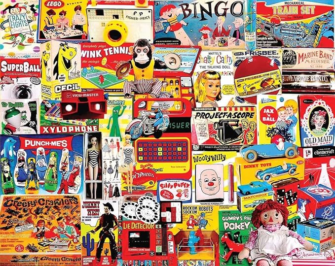 White Mountain 1000 Piece Jigsaw Puzzle Vintage Toy Memories Puzzles with Large Pieces for Adults and Family 24"x30" - I Had One of Those