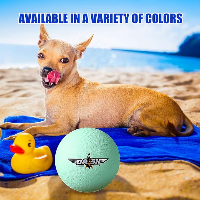 Jerify 8.5 Inches Playground Balls Kickball Bulk, Colorful Inflatable Sports Bouncy Balls, Dodgeball, Kickball for Official Play, and Fun Indoor and Outdoor Toys and Gift