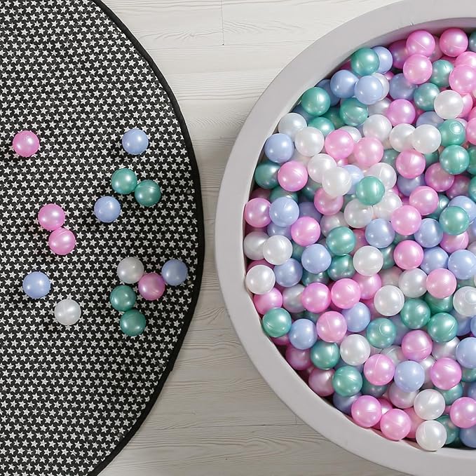 GOGOSO Ball Pit Balls for Toddlers Kids Plastic Balls for Ball-Pit Playpen Pool Baby Play Pastel BPA-Free Non Toxic Play Pastel Crush Proof Bal 50 100 200 500 1000 Count