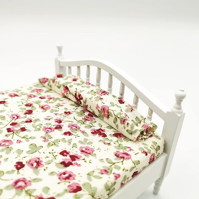 Dollhouse Decoration Accessories, Mini Dollhouse Furniture Bed Room Pretend Play Toy