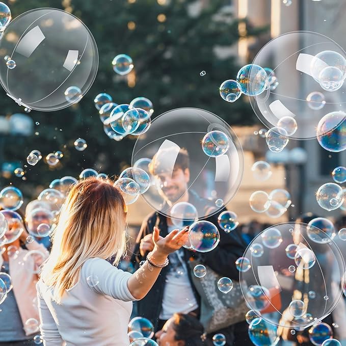 Hungdao 50 Pieces Inflatable Clear Beach Ball Bulk 16 Inch Transparent Swimming Pool Bubble Ball for Ocean Under The Sea Hawaii Summer Luau Party DIY Favors