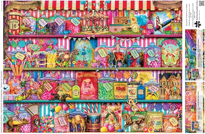 Buffalo Games - Aimee Stewart - Sweet Shoppe - 1000 Piece Jigsaw Puzzle for Adults -Challenging Puzzle Perfect for Game Nights - Finished Size is 26.75 x 19.75