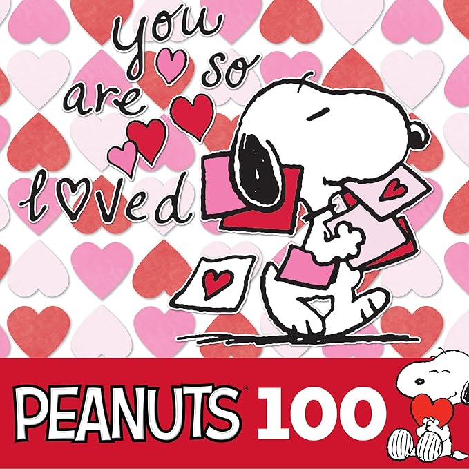 RoseArt - Peanuts - You are So Loved - 100 Piece Jigsaw Puzzle for Kids and Adults