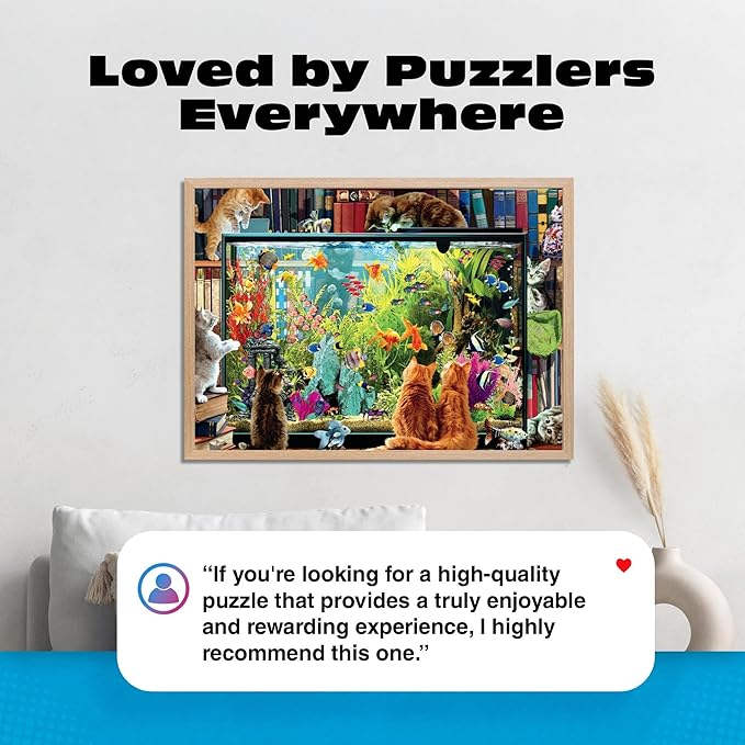 Buffalo Games - Kitten Distraction - Garry Walton - 750 Piece Jigsaw Puzzle for Adults - Cats Collection - Challenging Puzzle Perfect for Game Nights - Finished Size 24 x 18 - Made in the USA