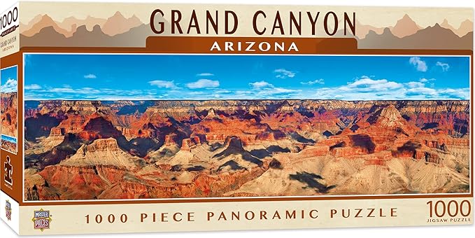MasterPieces - 1000 Piece Jigsaw Puzzle, Grand Canyon Panoramic, Fun for Adults, Family, Kids 13" x39