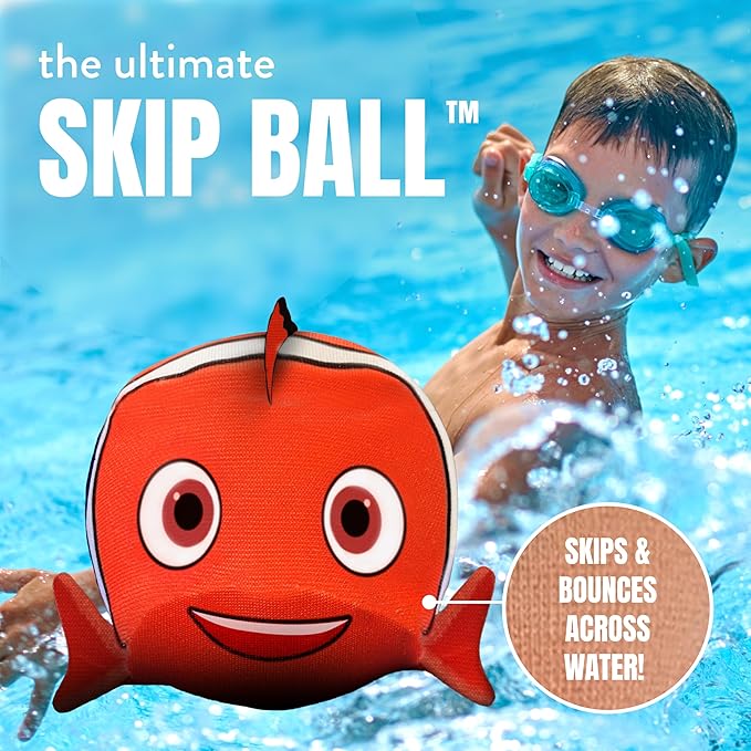 Activ Life The Ultimate Water Skip Balls, Water Bouncing Ball for Swimming Pool, Beach Toys for Friends, Family, Kids and Adults