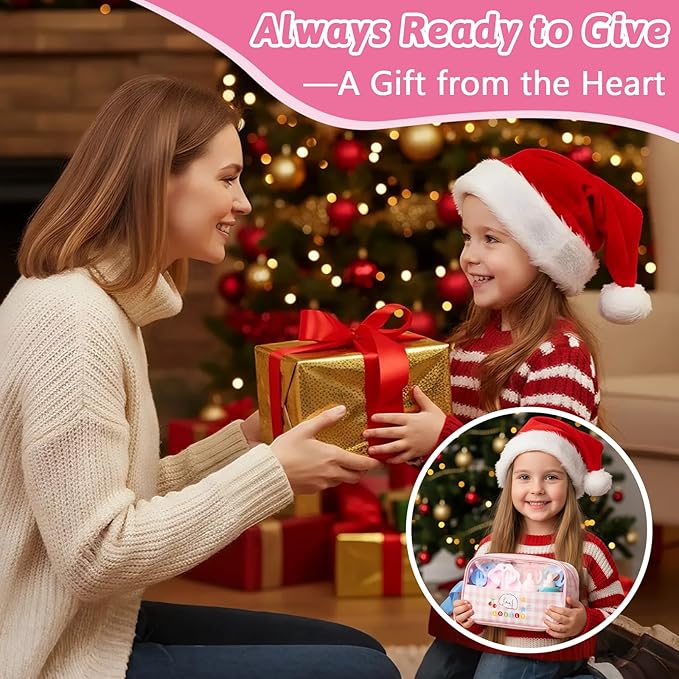 CARANOVO Baby Doll Accessories Set – 7 Pcs Feeding Bottle Toys, Magic Disappearing Milk & Juice, Pretend Play Set with Pacifiers, Reusable Bibs and Diapers, Kids Gift