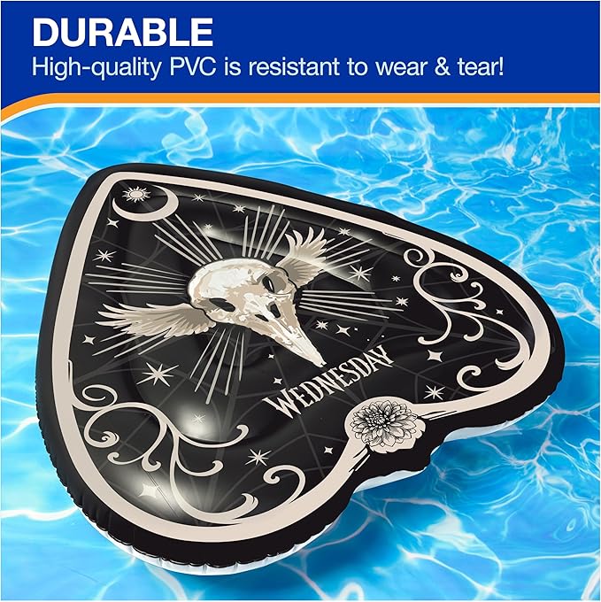 Swimways Wednesday Swim Tube Pool Float, Inflatable Pool Floats & Kids Pool Toys, Swimming Pool Accessories & Beach Essentials for Teens Aged 14 & Up