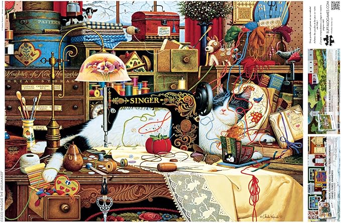 Buffalo Games - Charles Wysocki - Maggie The Messmaker - 1000 Piece Jigsaw Puzzle for Adults - Challenging Puzzle Perfect for Game Nights