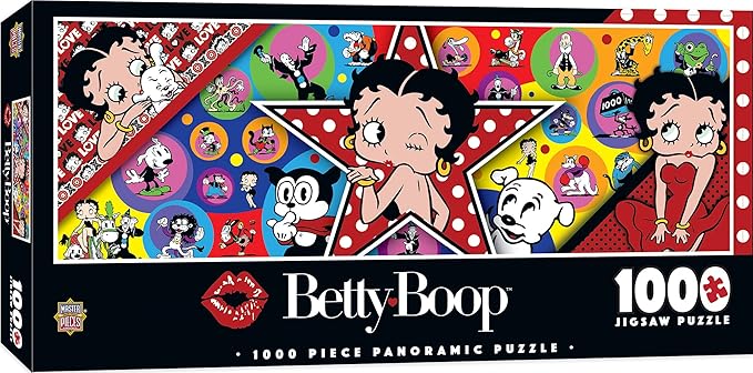 MasterPieces 1000 Piece Jigsaw Puzzle For Adults, Family, Or Youth - Betty Boop Panoramic - 13"x39"