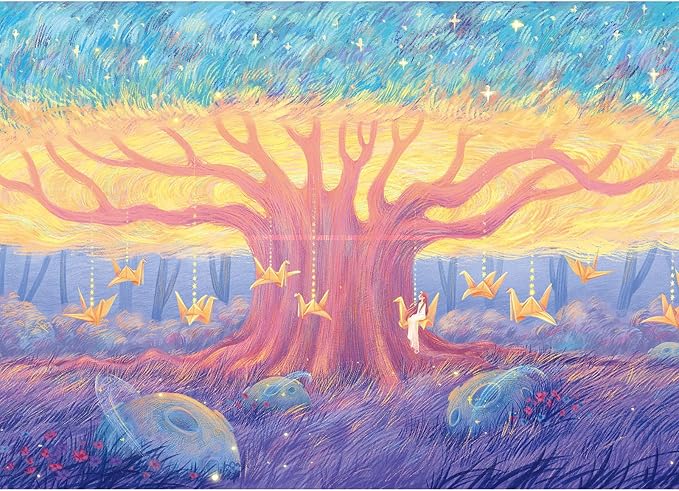 Puzzles for Adults 500 Pieces, Jigsaw Puzzle for Adults, Fun Challenging Family Puzzle, Premium Wishing Tree Puzzles, Interlock Perfectly No Dust, Gifts for Valentine's Day Easter Parents