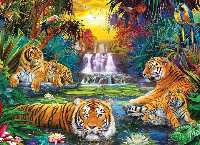 EuroGraphics 8500-5457 Tiger's Eden by Jan Patrik 500Piece Puzzle