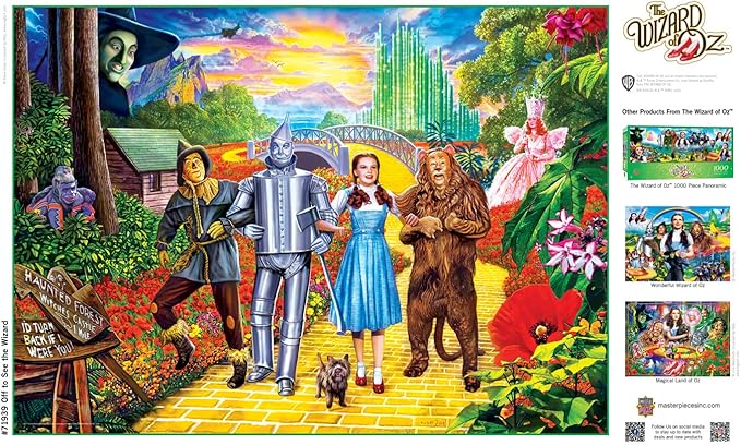 MasterPieces 1000 Piece Jigsaw Puzzle for Adults, Family, or Youth - Off To See The Wizard - 19.25"x26.75"