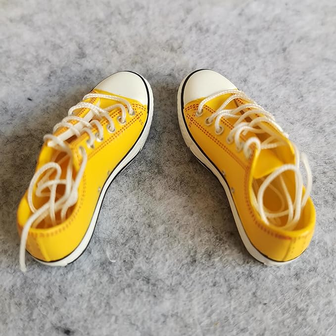 1:6 Scale Figure Shoes Sneakers Shoe for 1/6 12 inch Female Action Figure Phicen TBLeague (Yellow)