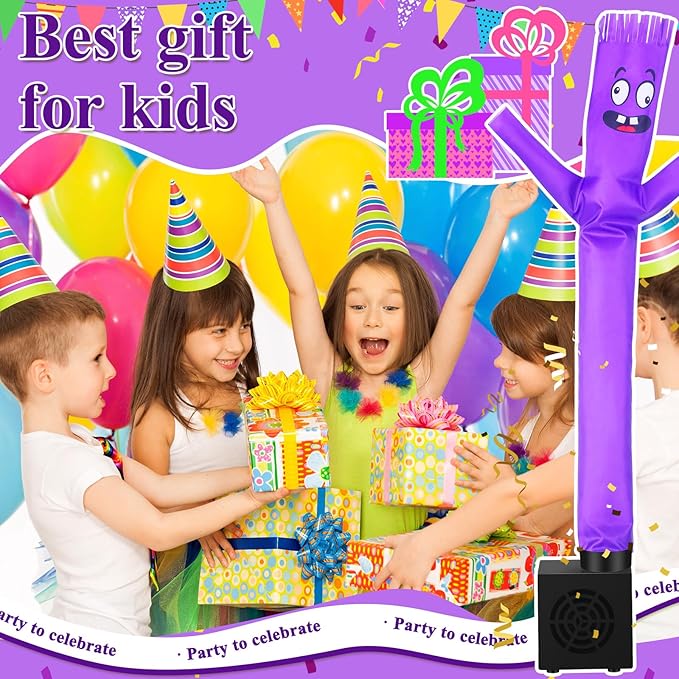 Poen Easter Gifts for Kids Mini Wacky Waving Inflatable Tube Guy with Blower Gag Toy Gift Inflatable Tube Man Birthday Desktop Decor Dancing Blow up Man for Office Party Decor(Interesting)