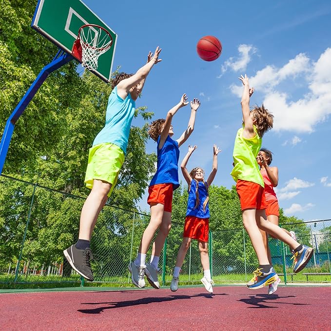 40Pcs 6" Inflatable Mini Basketball Balls Bulk Inflatable Small Basketball Set, PVC Small Basketballs for Over The Door Hoop Games Party Favors Indoor Outdoor Play Adults Kids Pool Beach
