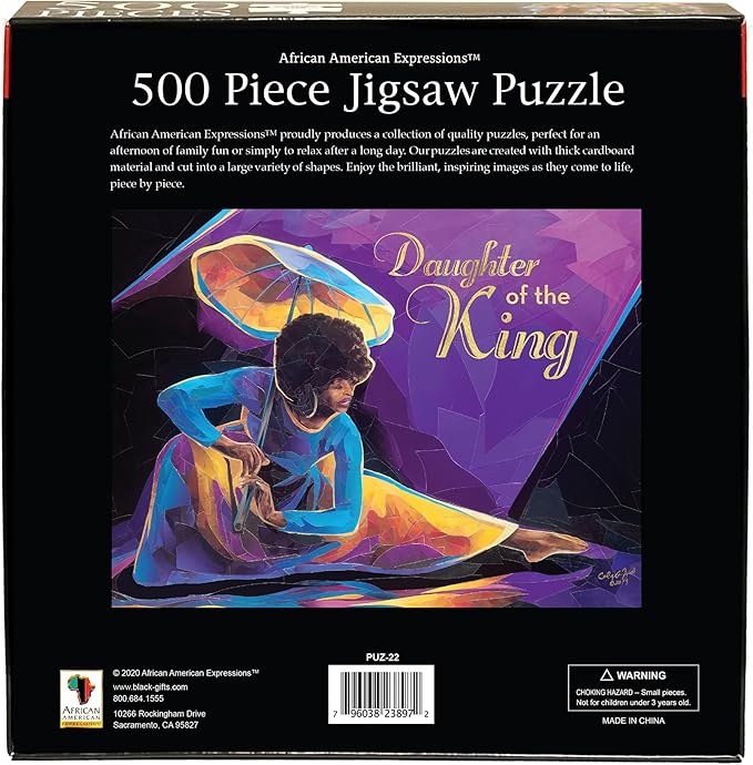 African American Expressions - Praise Dancer with Umbrella Puzzle – 500-Piece African American Jigsaw Puzzle for Adults | Inspirational Black Women Puzzle