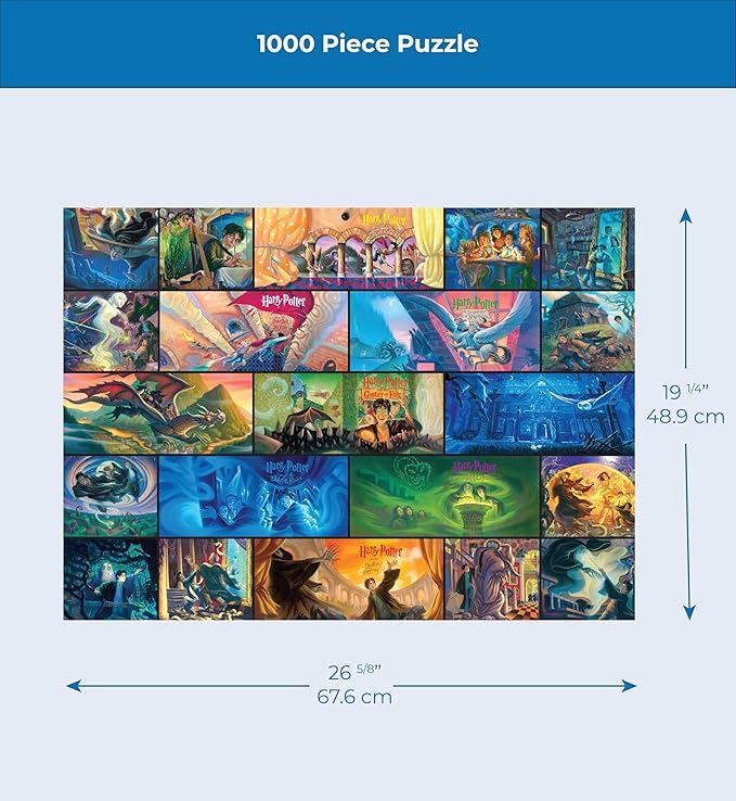 New York Puzzle Company - Harry Potter Harry Potter Collage - 1000 Piece Jigsaw Puzzle for Adults by Mary GrandPré