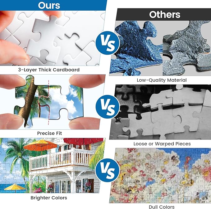Puzzles for Adults 300 Pieces Sea View Room Puzzles 300 Pieces for Adults,Interlock Perfectly Letter on Back No Dust,Challenging Puzzle Home Decor Birthday Party Gift Toy for Men Women Olders Seniors