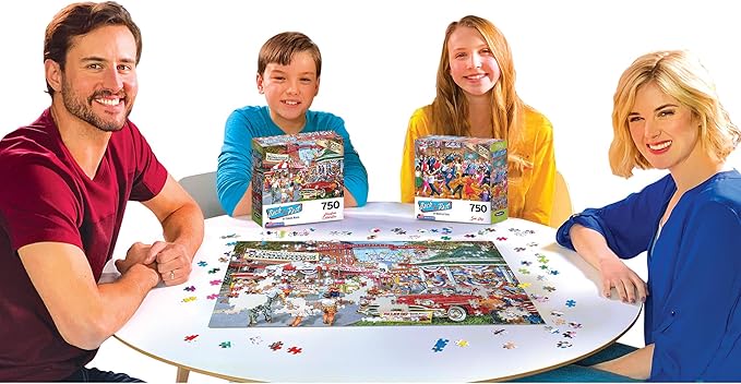 RoseArt - Back to The Past - Hometown Celebration - 750 Piece Jigsaw Puzzle for Adults