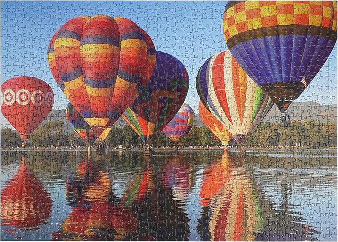 Color hot air Balloon Jigsaw Puzzles 1000 Pieces for Adults, Color, Impossible Difficult Challenge Puzzle, Puzzle 1000 Pieces