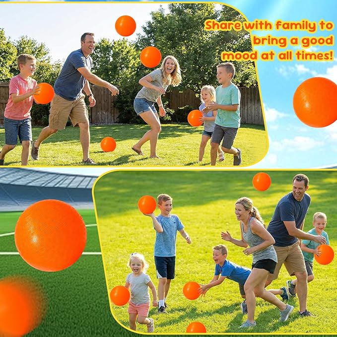 Macarrie 30 Pcs Playground Balls 6 Inches Dodgeball Kick Balls for Kids Adults Colorful Inflatable Balls Handballs Soccer Basketball Handball Games Camps Schools Outdoors