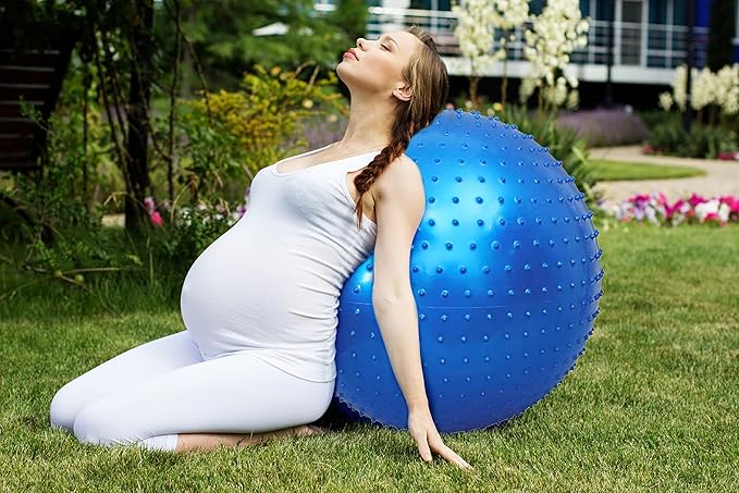 Large Sensory Massage Ball for Kids, 33.5" 85CM 3.1lb(1400g) Bouncy Exercise Ball for Toddlers, Big Inflatable Balls with Tactile Spikes, Outdoor Giant Yoga Ball, Large Beach Balls Play Ball