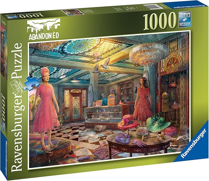 Ravensburger Abandoned Series: Deserted Department Store Jigsaw Puzzle - 1000 Unique Pieces | Softclick Technology Engaging Imagery for Adults and Kids | Enhanced Durability