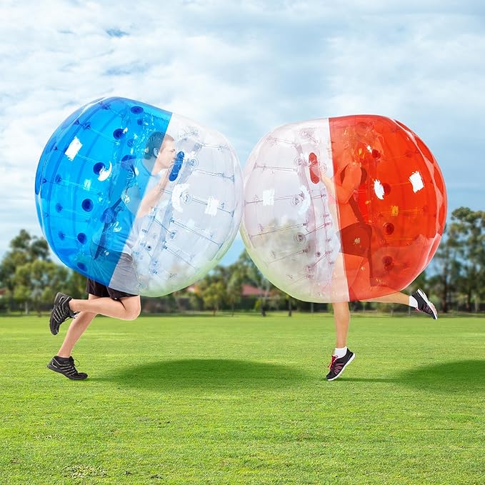 VEVOR Inflatable Bumper Ballѕ 2 Packs; 2FT/3FT/4FT/5FT Body Size Adult Human Bubble Ballѕ, Bumper Bubble Soccer Ballѕ for Teens/Adults