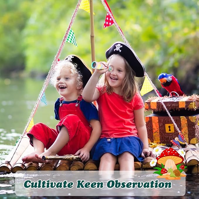 24 Pcs Classic Kaleidoscopes for Kids Educational Kaleidoscope Toys Party Favor Return Gifts Paper Tumble Tube Prism Lens Old Fashioned Vintage Valentines Gift for Kids Stock Stuffer(Cute Style)