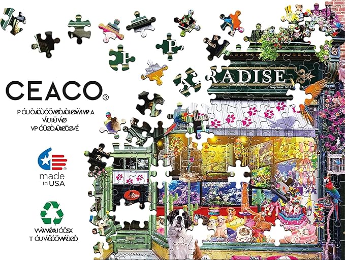 Ceaco - Shop Windows - Pet's Paradise - 1000 Piece Jigsaw Puzzle