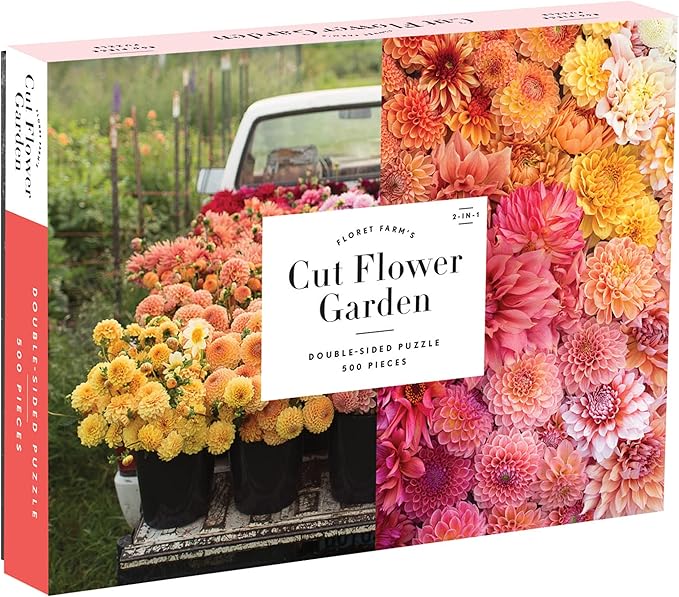 Galison, Puzzle Farms Cut Flower Garden 500 Piece