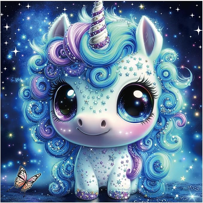 Fantasy Horse Star Puzzle 1000 Pieces for Adults, Magic Cute Animal Galaxy Jigsaw Puzzle, Starry Night Jewel Puzzles