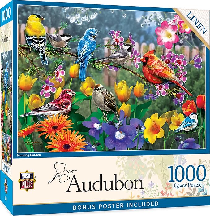 MasterPieces 1000 Piece Jigsaw Puzzle for Adults, Family, Or Youth - Morning Garden - 19.25"x26.75"
