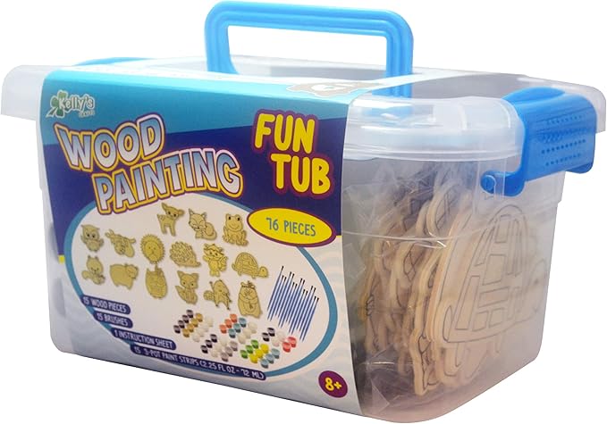 Kelly's Crafts Fun Tub - Wood Painting Shapes - Woodland Friends - Makes 15!!!