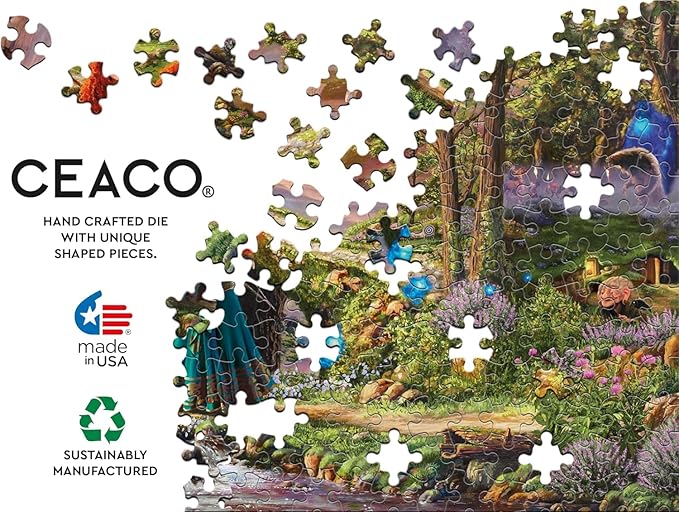 Ceaco - Disney - Pixar - Thomas Kinkade - Brave - 1000 Piece Jigsaw Puzzle for Adults - Challenging Puzzle Perfect for Game Nights