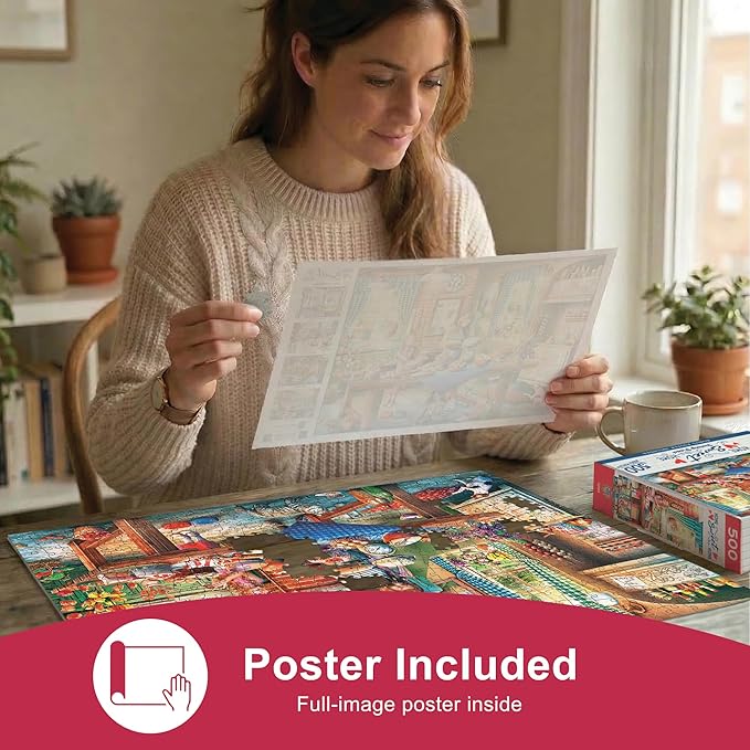 MasterPieces 550 Piece Jigsaw Puzzle for Adults, Family, Or Youth - Baking Bread - 18"x24"