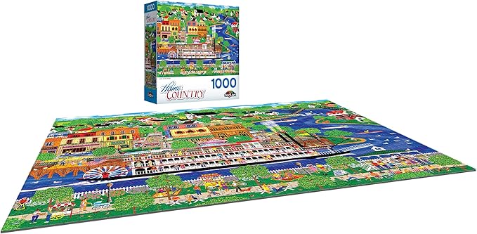 RoseArt - Home Country - Lady of The River - 1000 Piece Jigsaw Puzzle for Adults