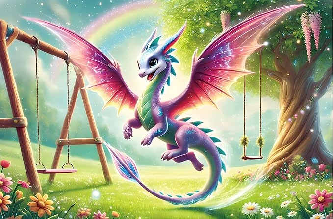 100 Piece Puzzles Rainbow Dinosaur Puzzle for Kids Ages 4-8 8-10, 100 Piece Jigsaw Puzzle for Children Learning Educational Puzzles Toys Birthday Gifts for Girls Boys, Dinosaur