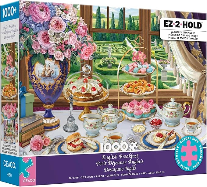 Ceaco - English Breakfast - 1000 Oversized Piece Jigsaw Puzzle