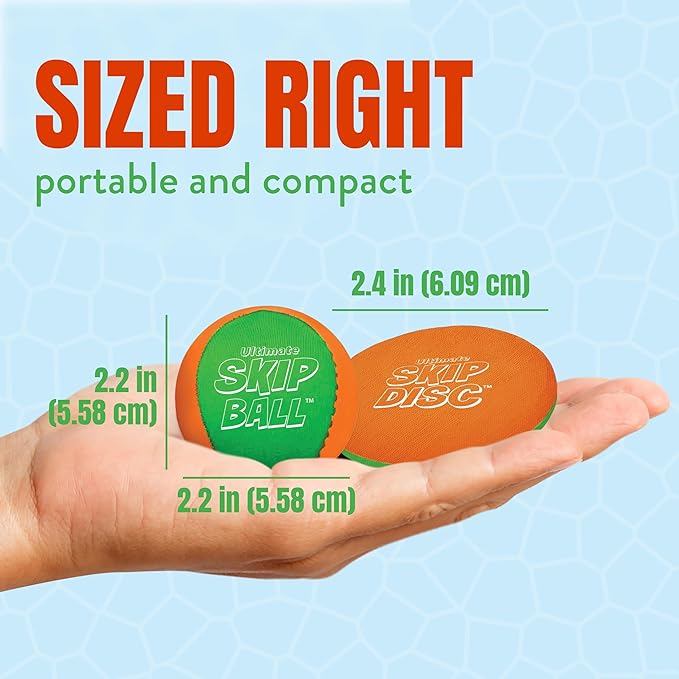 Activ Life The Ultimate Water Skip Balls, Water Bouncing Ball for Swimming Pool, Beach Toys for Friends, Family, Kids and Adults