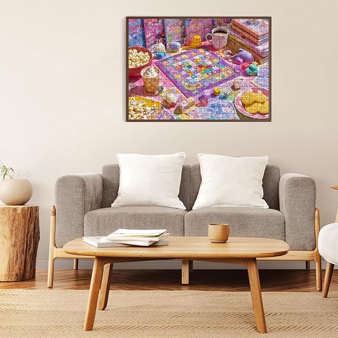 500 Piece Puzzle for Adults – Colorful Chessboard Jigsaw Puzzle 500 Piece for Adults Seniors – Eco-Friendly Recycled Paper – Fun & Challenging Game Gift for Friends and Family (20.5 x 15 in)