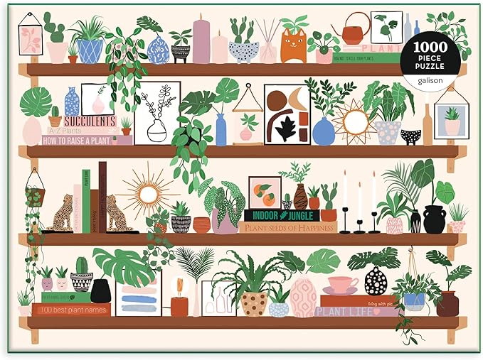 Galison Plant Shelfie 1000 Piece Puzzle Artic
