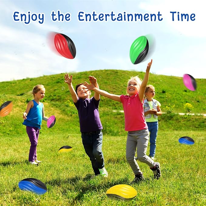 Woanger 40 Pcs Mini Foam Football Bulk 5 Inch Soft Small Footballs for Kids, Two Tone Spiral Colorful Balls for Sport Birthday Party Favors, Classroom Prizes, Indoor Outdoor Games(Multicolor)