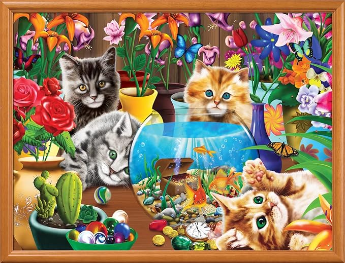 MasterPieces 400 Piece Jigsaw Puzzle for Adults, Family, Or Youth - Marvelous Kittens - 18"x24"