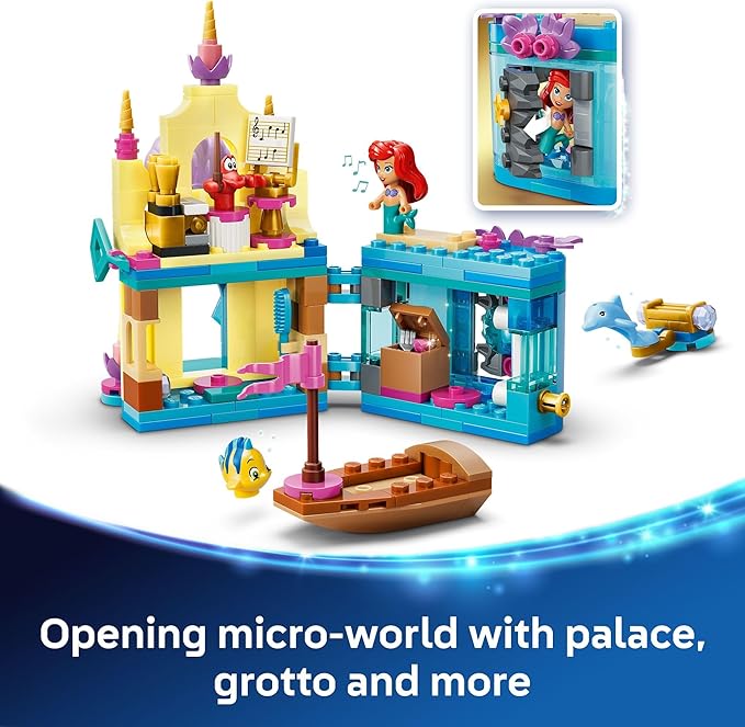 LEGO Disney Princess Ariel's Magical Mini Palace Building Toy - Little Mermaid Toys & Playset for Girls & Boys, Ages 5+ - Disney Gifts for Kids - 43285