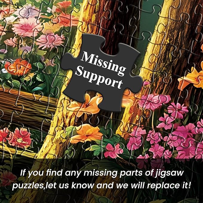 500 Piece Jigsaw Puzzle for Adults, Forest Butterfly Jigsaw Puzzle 500 Piece Forest Jigsaw Puzzles for Adult Butterfly Puzzles for Adults - Challenging Family Activity Gift 20.5 x 15 Inch