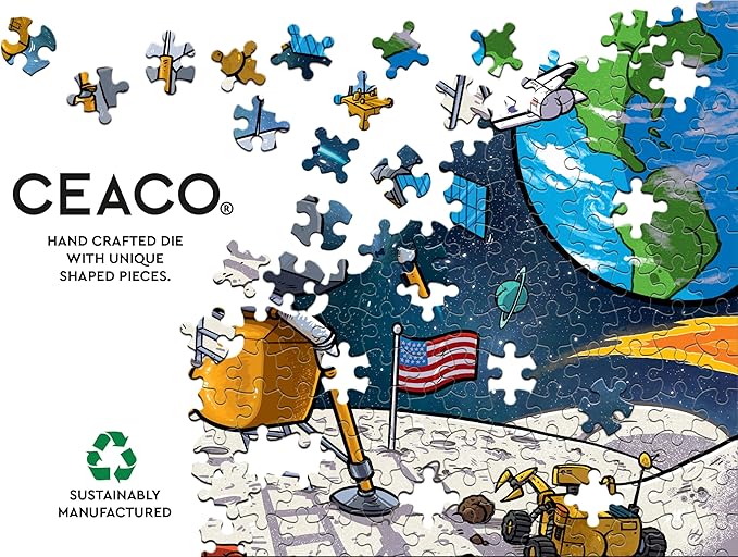 Ceaco - Brian Cook - Butts in Space - Large Piece Jigsaw Puzzle - Relaxing and Fun Activity for Adults