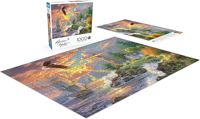 Buffalo Games - Abraham Hunter - Seaside Light - 1000 Piece Jigsaw Puzzle for Adults - Challenging Puzzle Perfect for Game Nights - Finished Size is 26.75 x 19.75