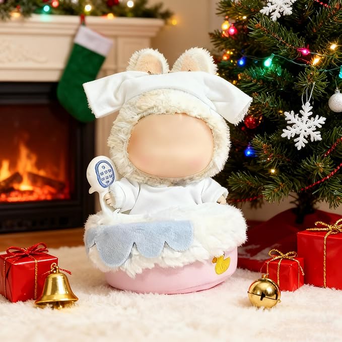 2026 New Adorable One-Piece Tub Clothes for 17cm Dolls, Outfits for Clothes Set, Cute Dolls Keychain Accessories (Doll Not Included)